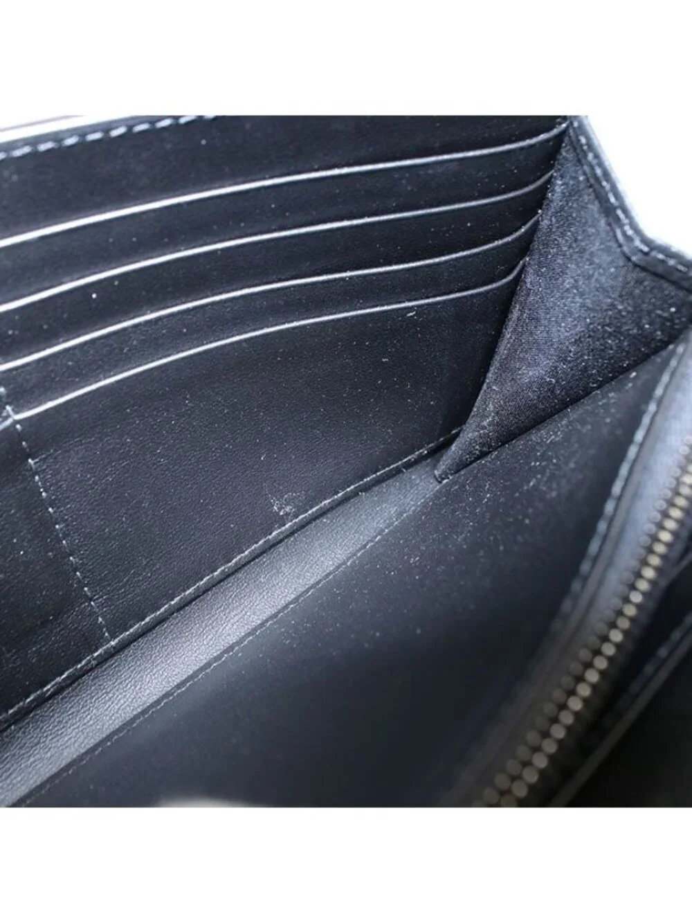 Dior Long Flap Wallet CD Icon Bifold Grained Calfskin